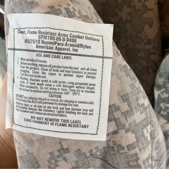 Army Combat Defender M Tencate Jacket FR Camo Medium Flame Resistant Uniform - Picture 13 of 16